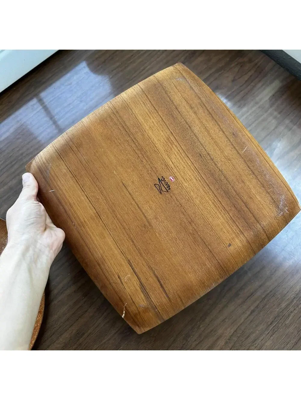 Shigemichi Aomine Teak Tray Plate Japan MCM Eames Nelson Round And Square Lot 2